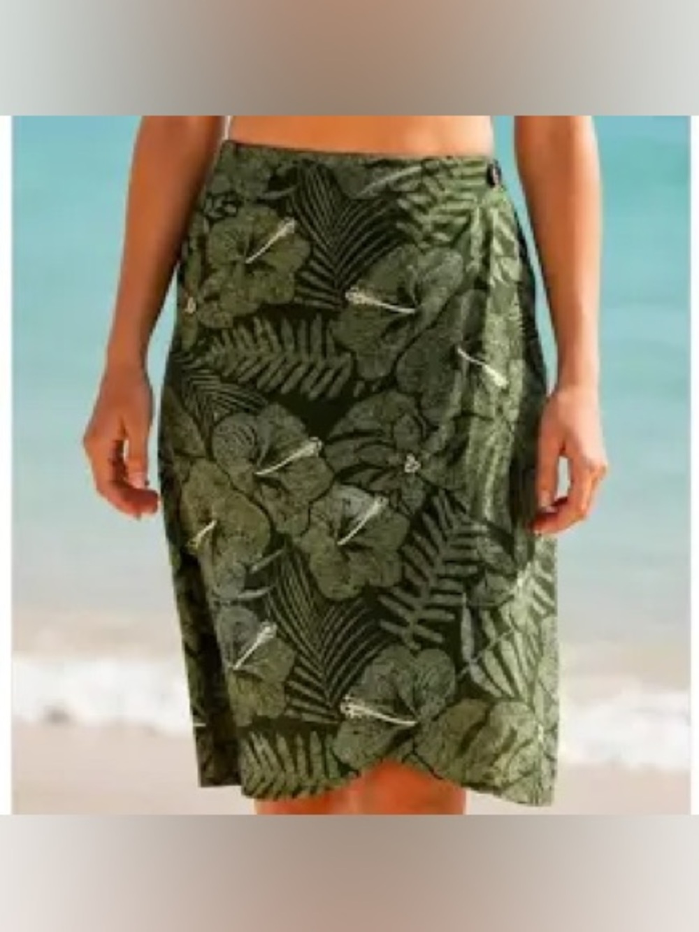 Rip Skirt Hawaii Womens XXL Maui Green Travel Wrap swimsuit cover up beach pool